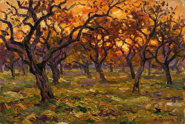 Orchard in Late Afternoon Light — an imaginary Impressionist painting in the exhibition LICHTRAUSCH Orchard in Late Afternoon Light — an imaginary Impressionist painting in the exhibition LICHTRAUSCH
