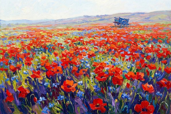 Field of Red Poppies, Mid-June — an imaginary Impressionist painting in the exhibition LICHTRAUSCH Field of Red Poppies, Mid-June — an imaginary Impressionist painting in the exhibition LICHTRAUSCH