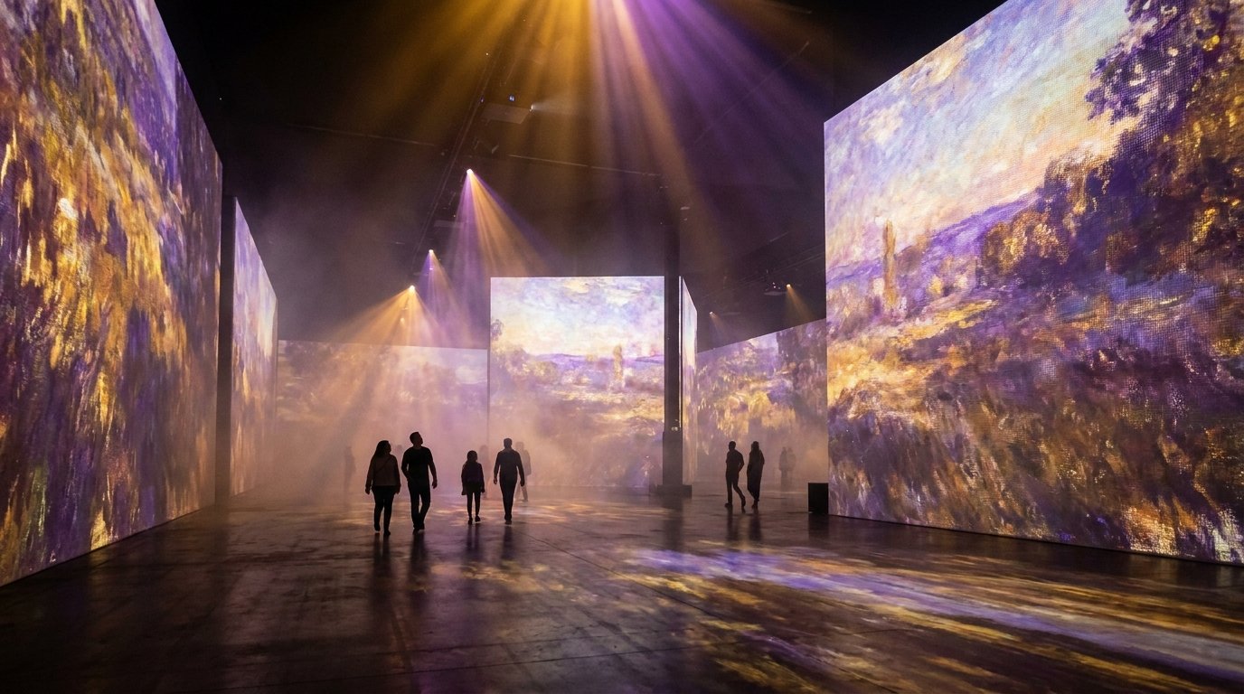 Salle de Lumière — an immersive projection hall at LICHTRAUSCH Berlin Salle de Lumière — an immersive projection hall at LICHTRAUSCH Berlin